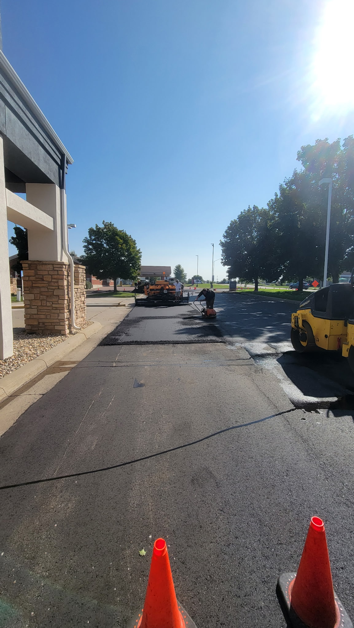 Finished asphalt project